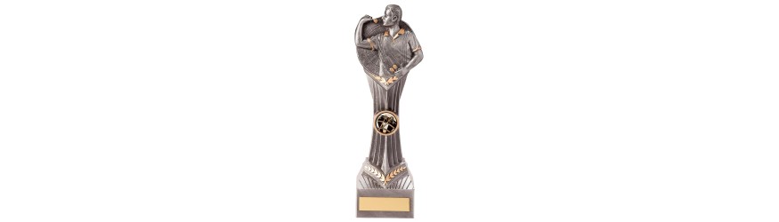 FALCON MALE DARTS TROPHY - 4 Sizes - 14CM - 24CM FALCON MALE DARTS TROPHY - 4 Sizes - 14CM - 24CM